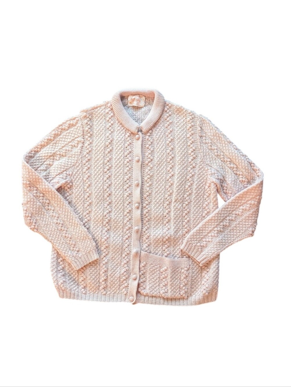 Vintage Lilly Pulitzer 100% Wool Bobble Cardigan